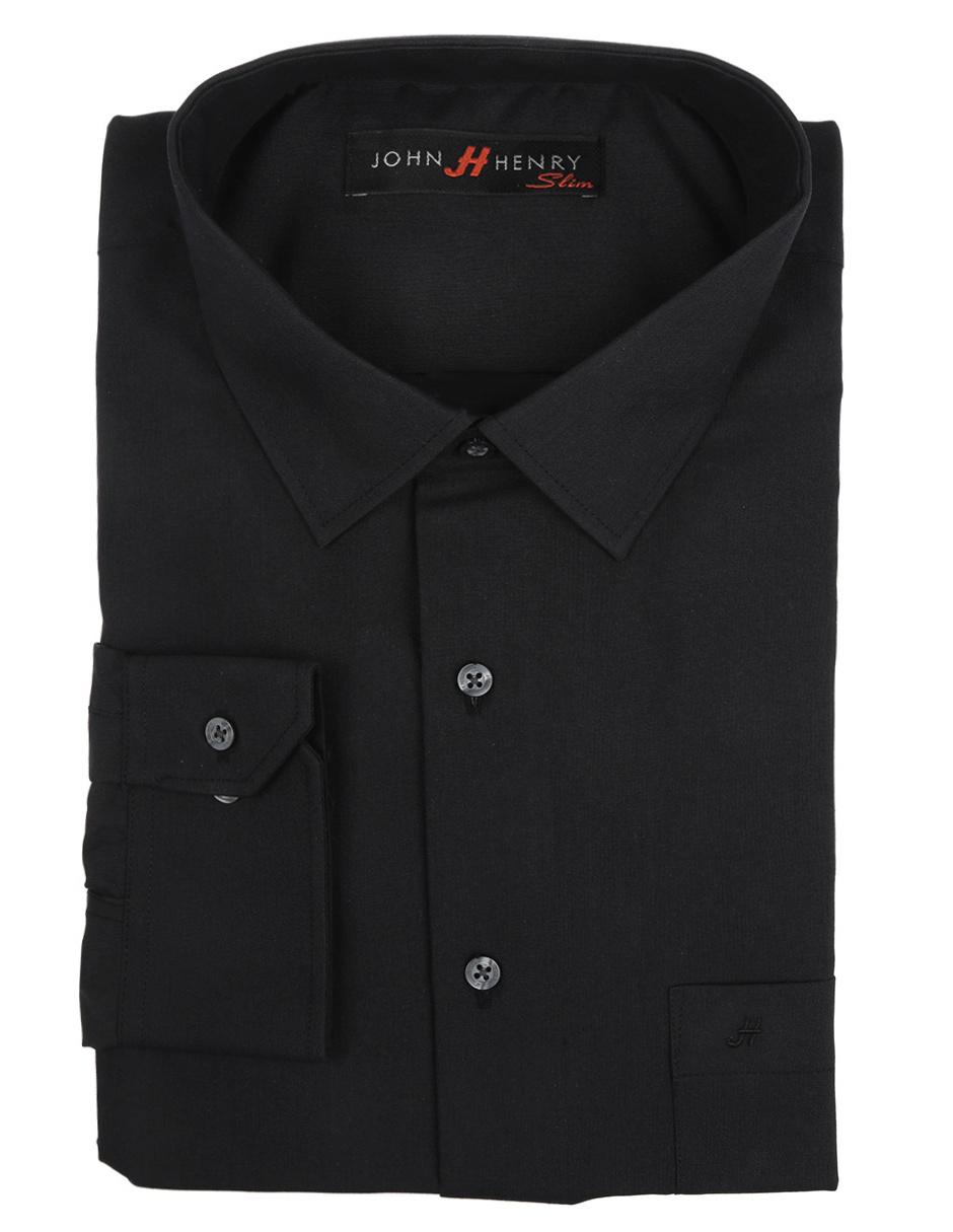 Camisa de vestir de manga larga para hombre
