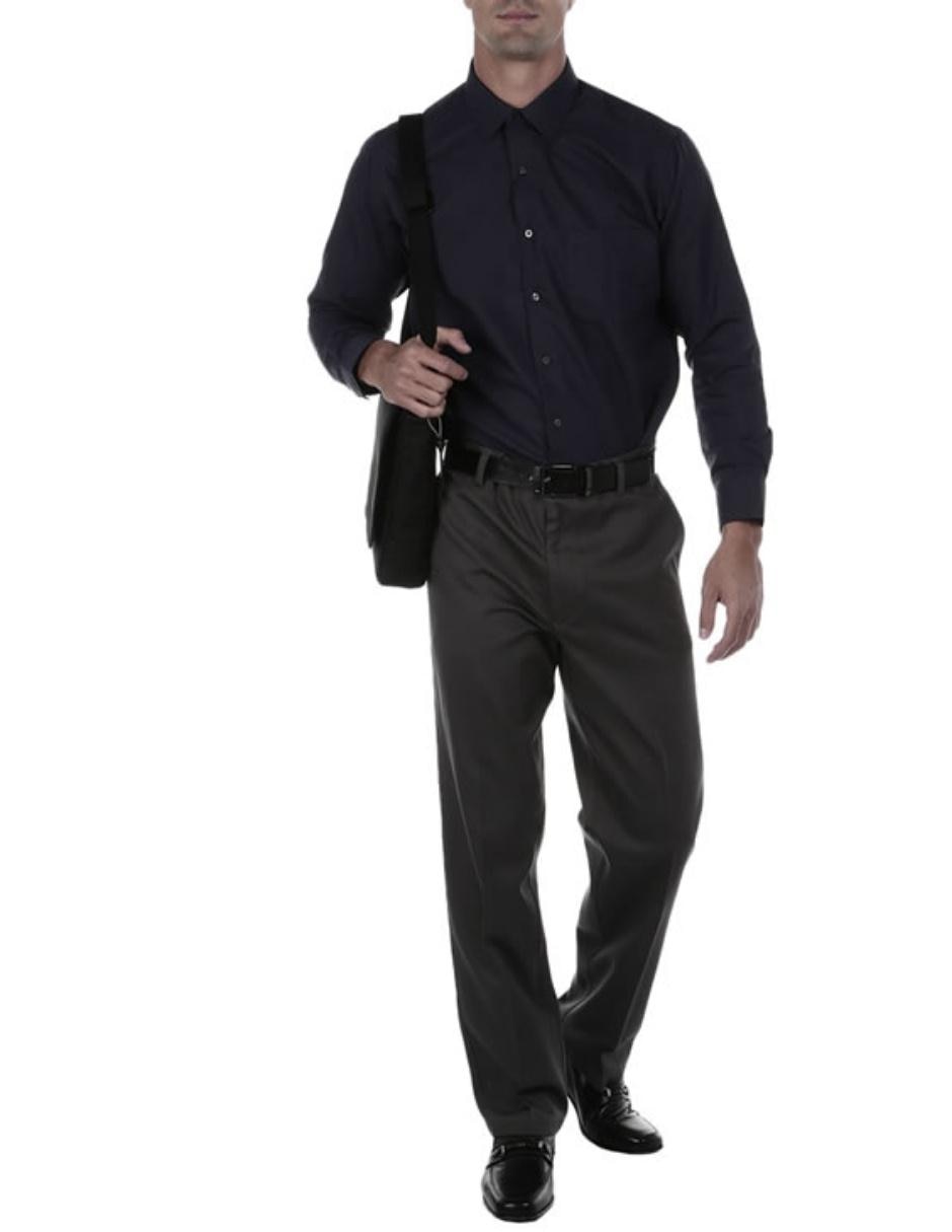 Camisa de vestir John Henry de manga larga para hombre