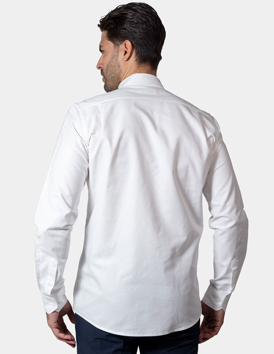 Camisa de vestir Nautica de algodón manga larga para hombre