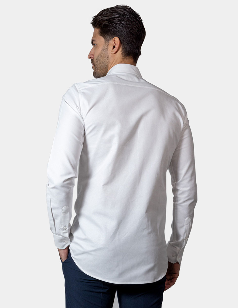 Camisa de vestir Nautica de algodón manga larga para hombre