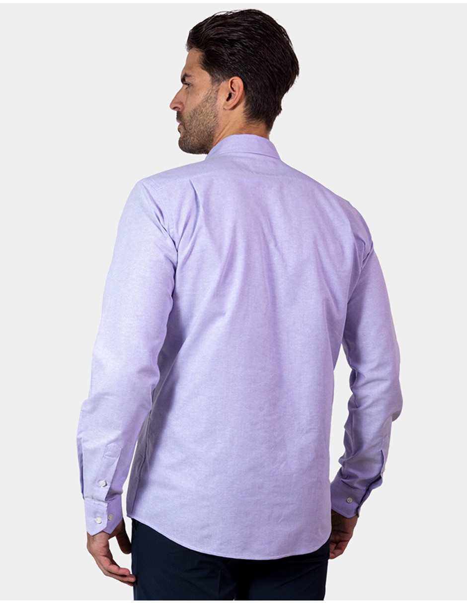 Camisa de vestir Nautica de algodón manga larga para hombre