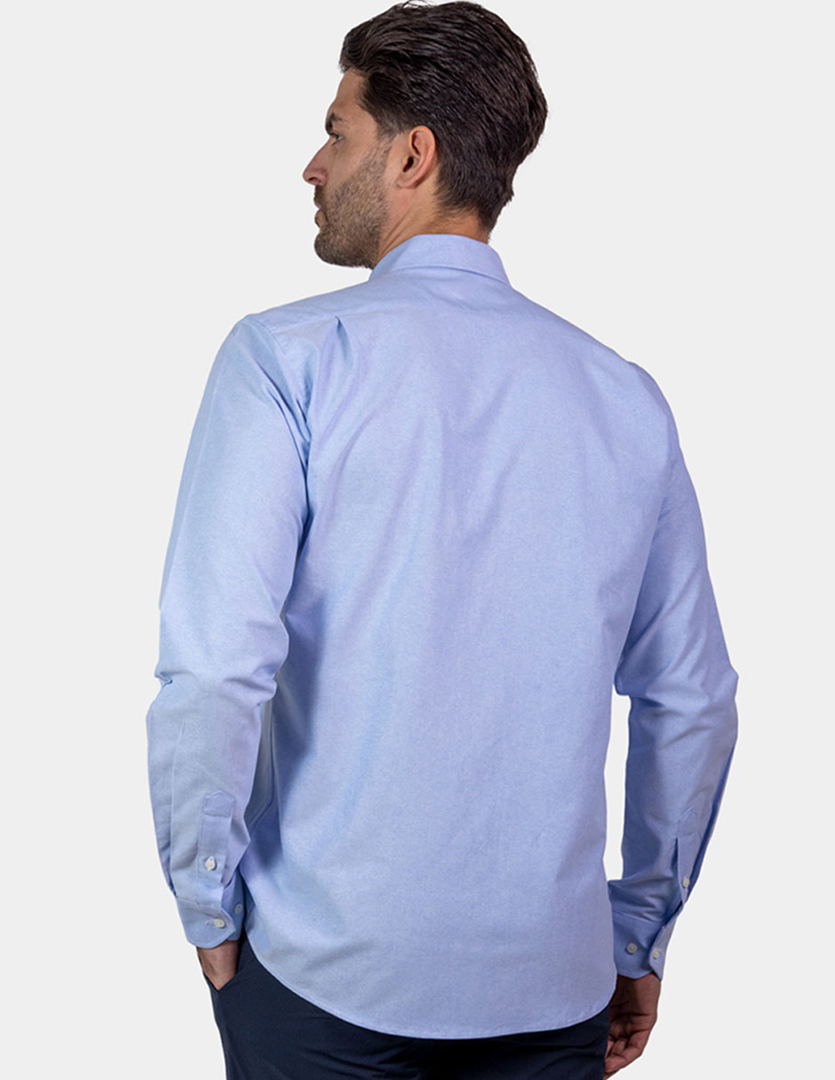 Camisa de vestir Nautica de algodón manga larga para hombre