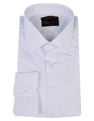 Camisa de vestir de bambú manga larga para hombre