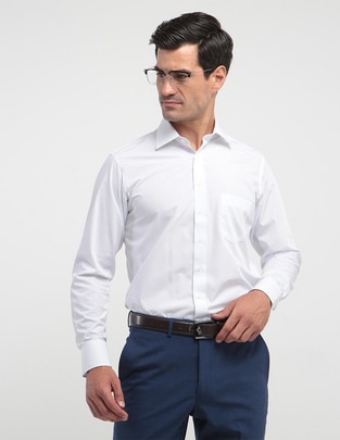 Camisa de vestir de bambú manga larga para hombre
