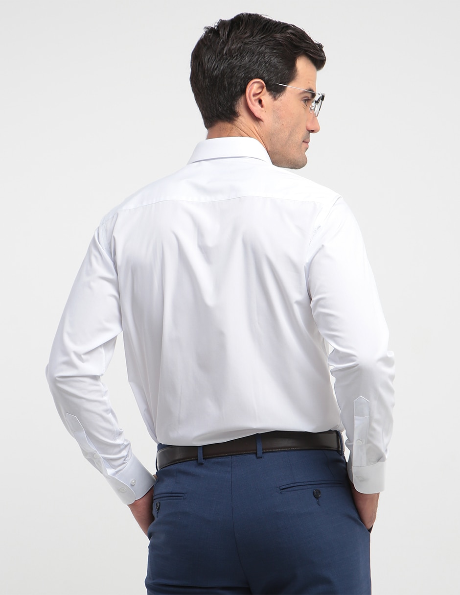 Camisa de vestir L.P.C. de bambú manga larga para hombre
