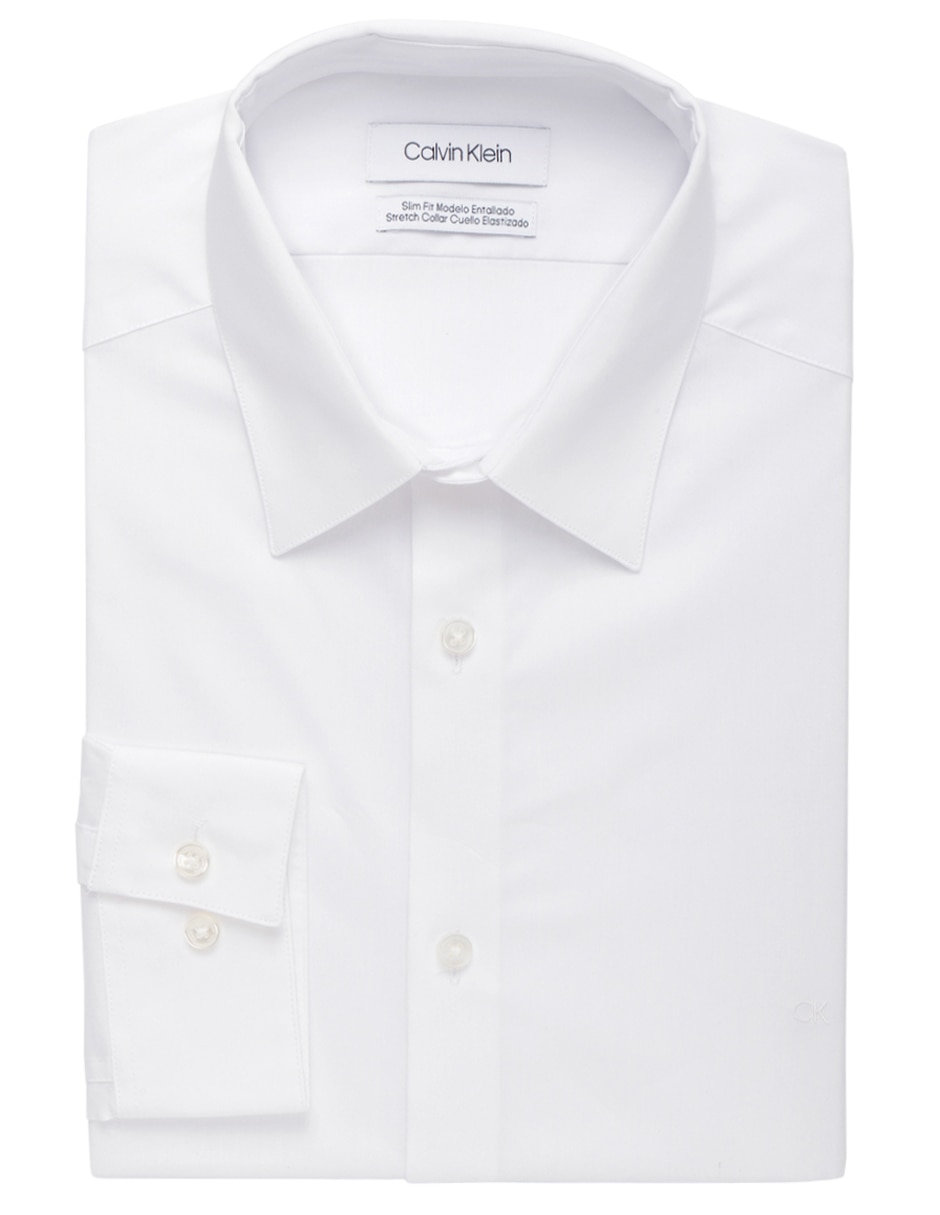 Camisa de vestir Calvin Klein de manga larga para hombre