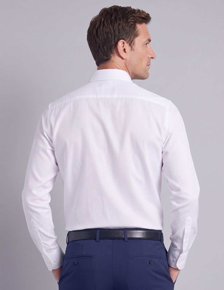 Camisa de vestir jbe de manga larga para hombre