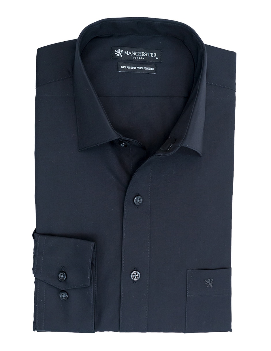 Camisa de vestir Manchester manga larga para hombre