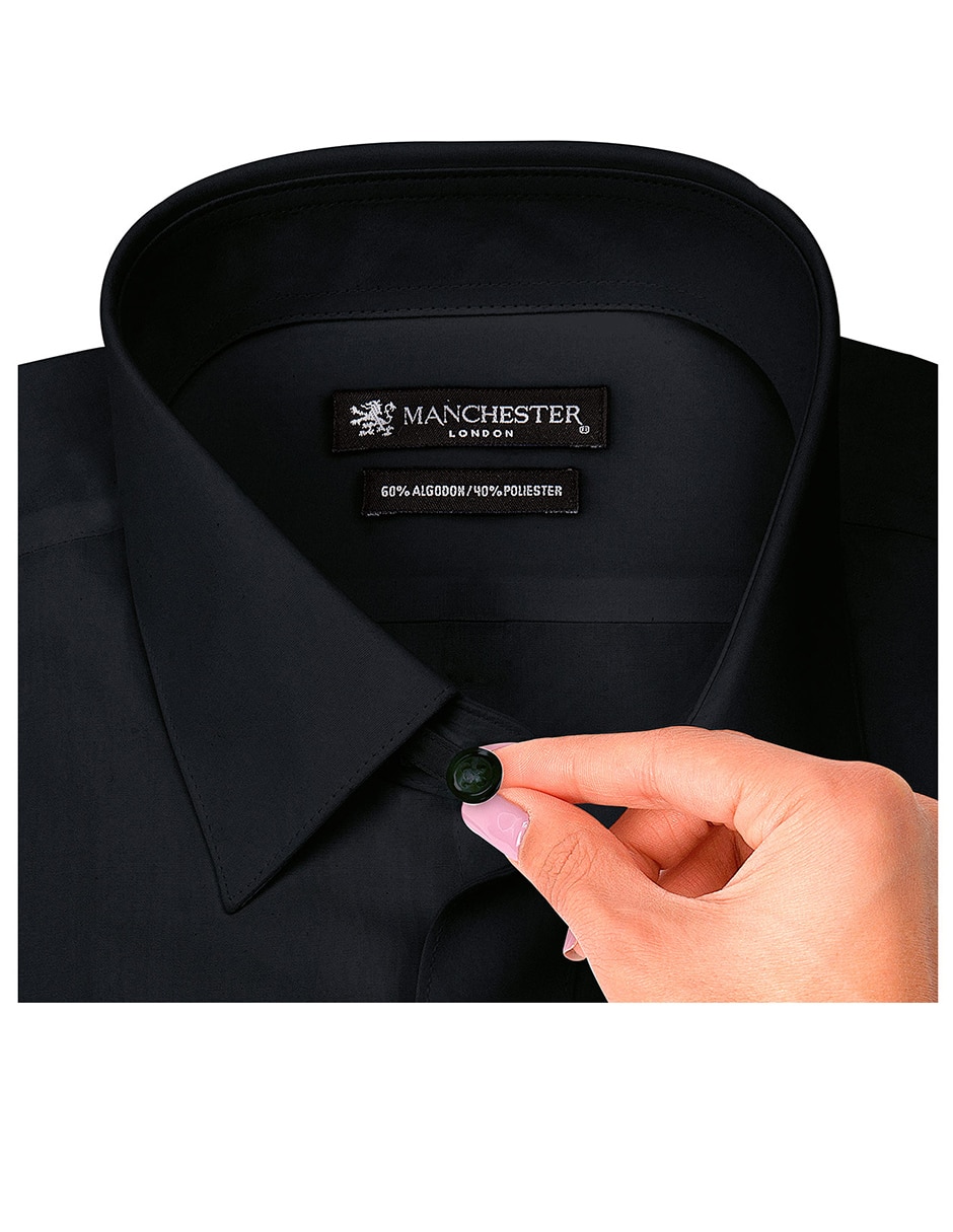Camisa de vestir Manchester manga larga para hombre