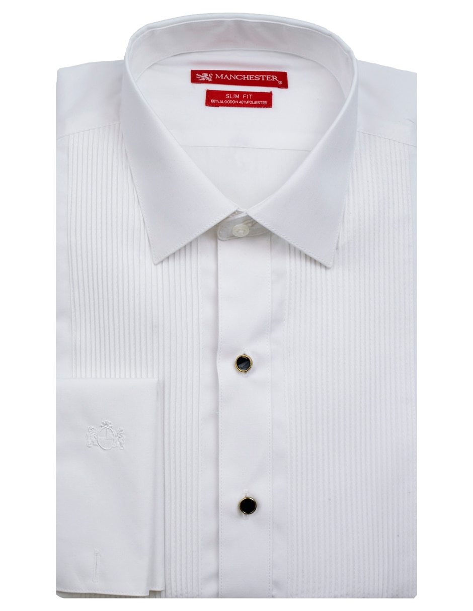 Camisa etiqueta manga larga para hombre