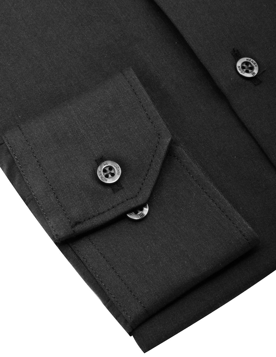 Camisa de vestir John Henry de manga larga para hombre