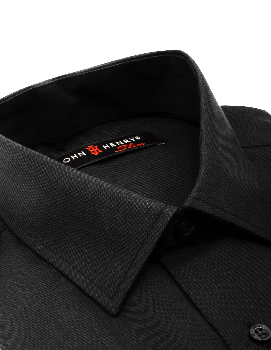 Camisa de vestir John Henry de manga larga para hombre