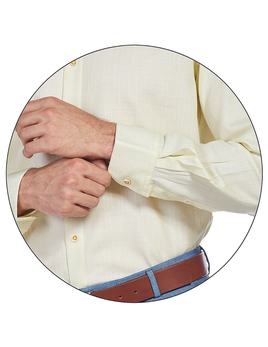 Camisa formal de algodón manga larga para hombre 3