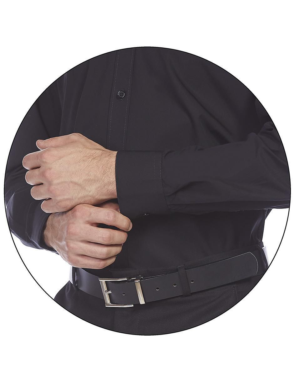 Camisa formal de algodón manga larga para hombre 2