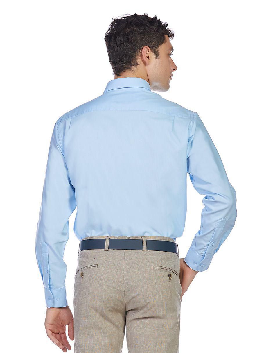 Camisa formal manga larga para hombre
