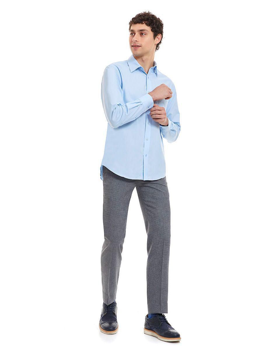 Camisa formal manga larga para hombre