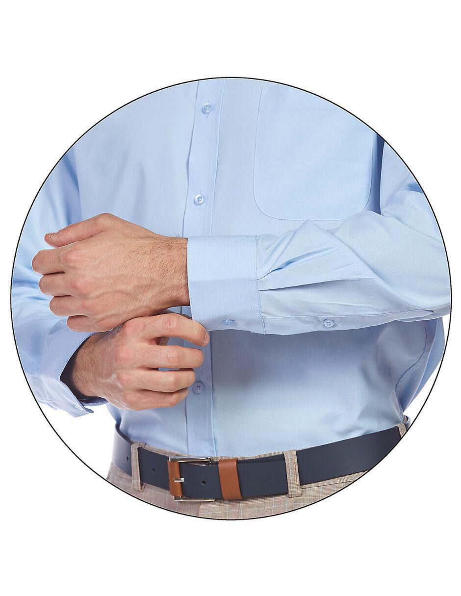 Camisa formal manga larga para hombre