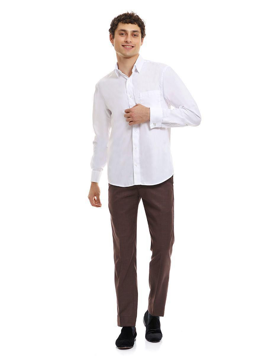 Camisa formal manga larga para hombre 3