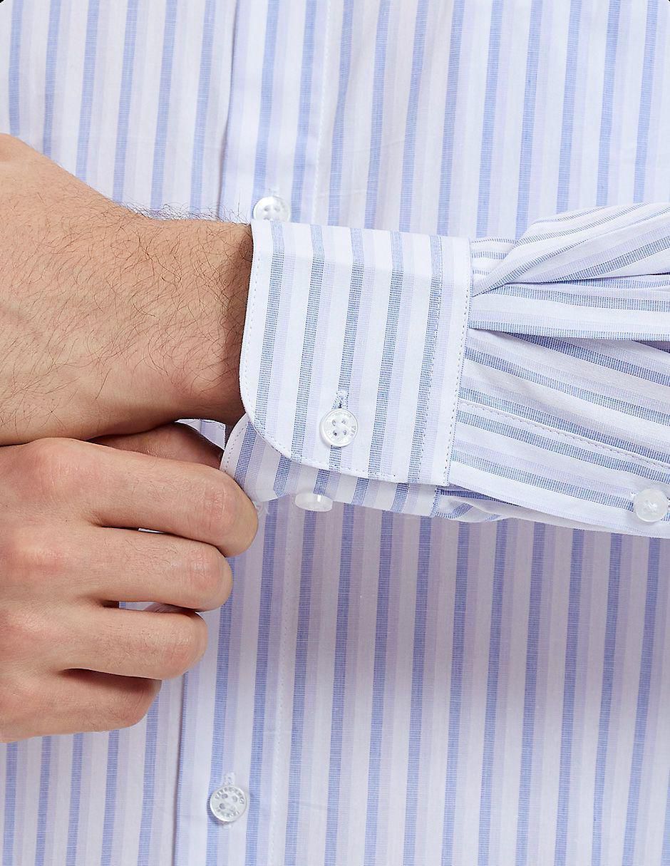 Camisa formal manga larga para hombre