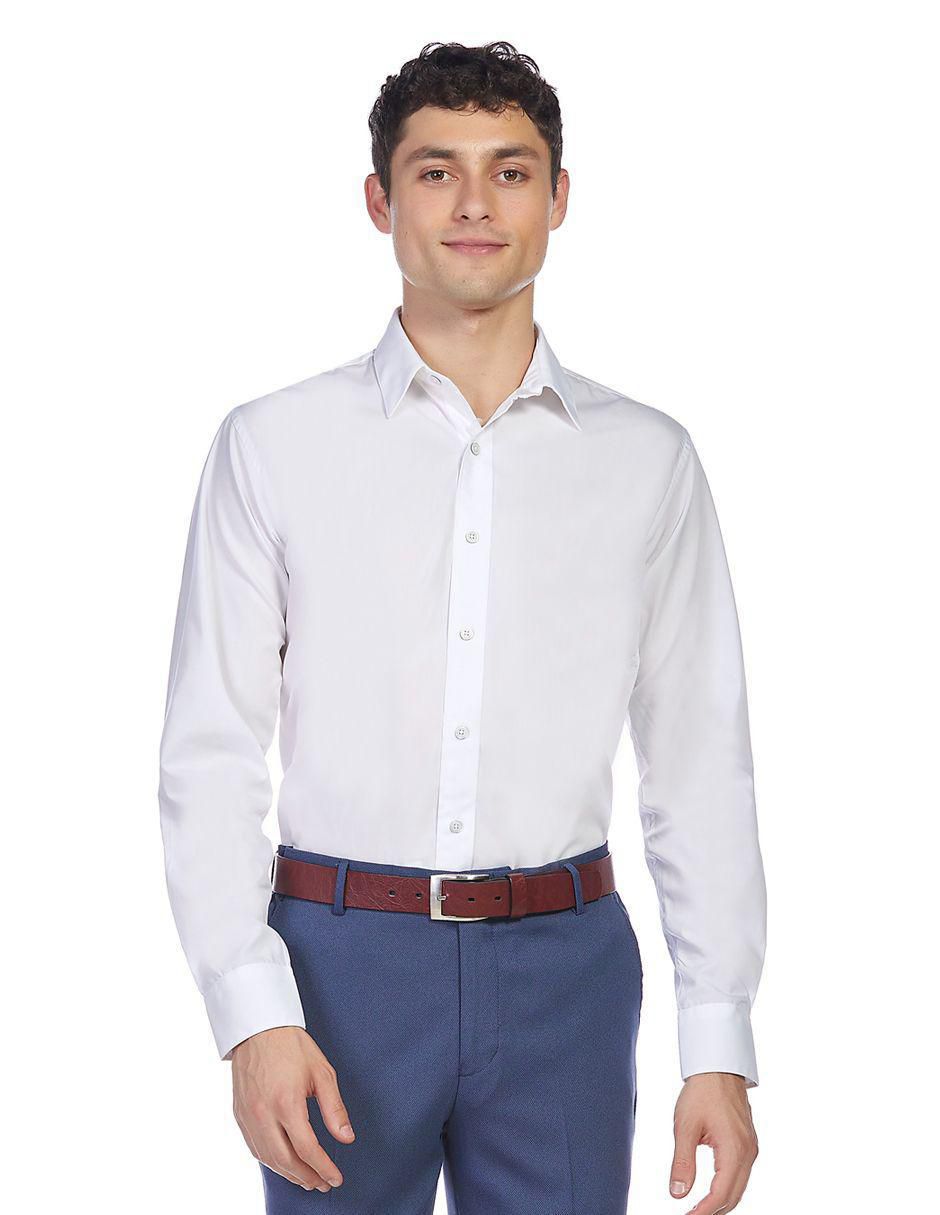Camisa formal de algodón manga larga para hombre Camisa formal de algodón manga larga para hombre