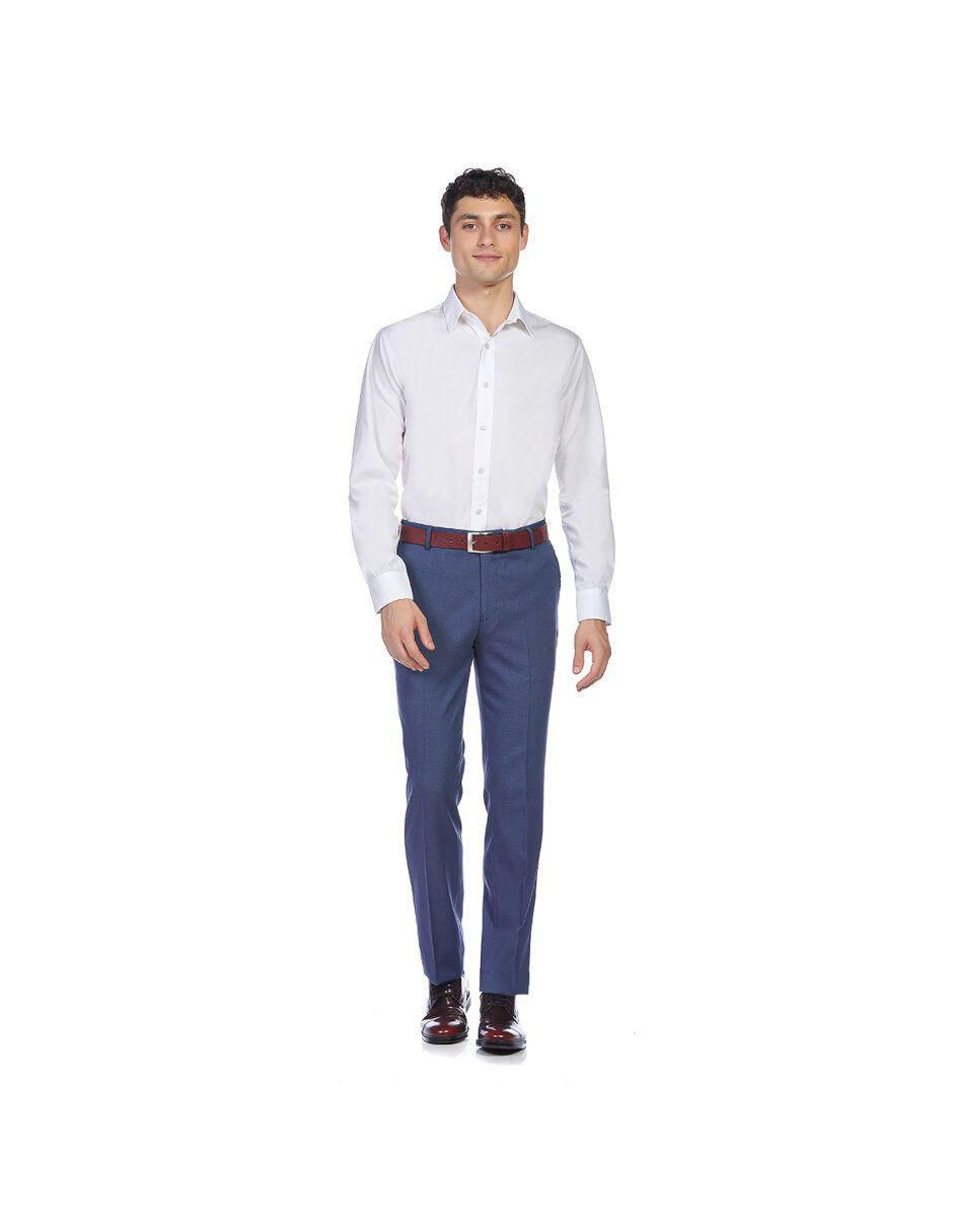 Camisa formal de algodón manga larga para hombre 4