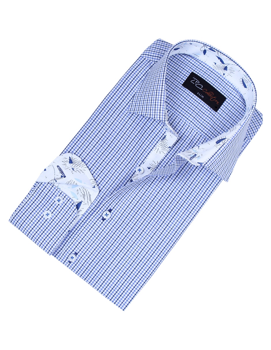 Camisa de vestir manga larga para hombre 4