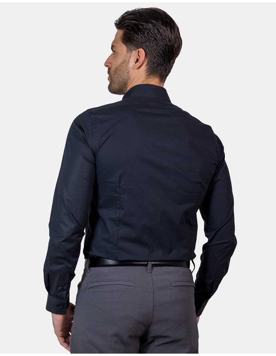 Camisa de vestir manga larga para hombre 4