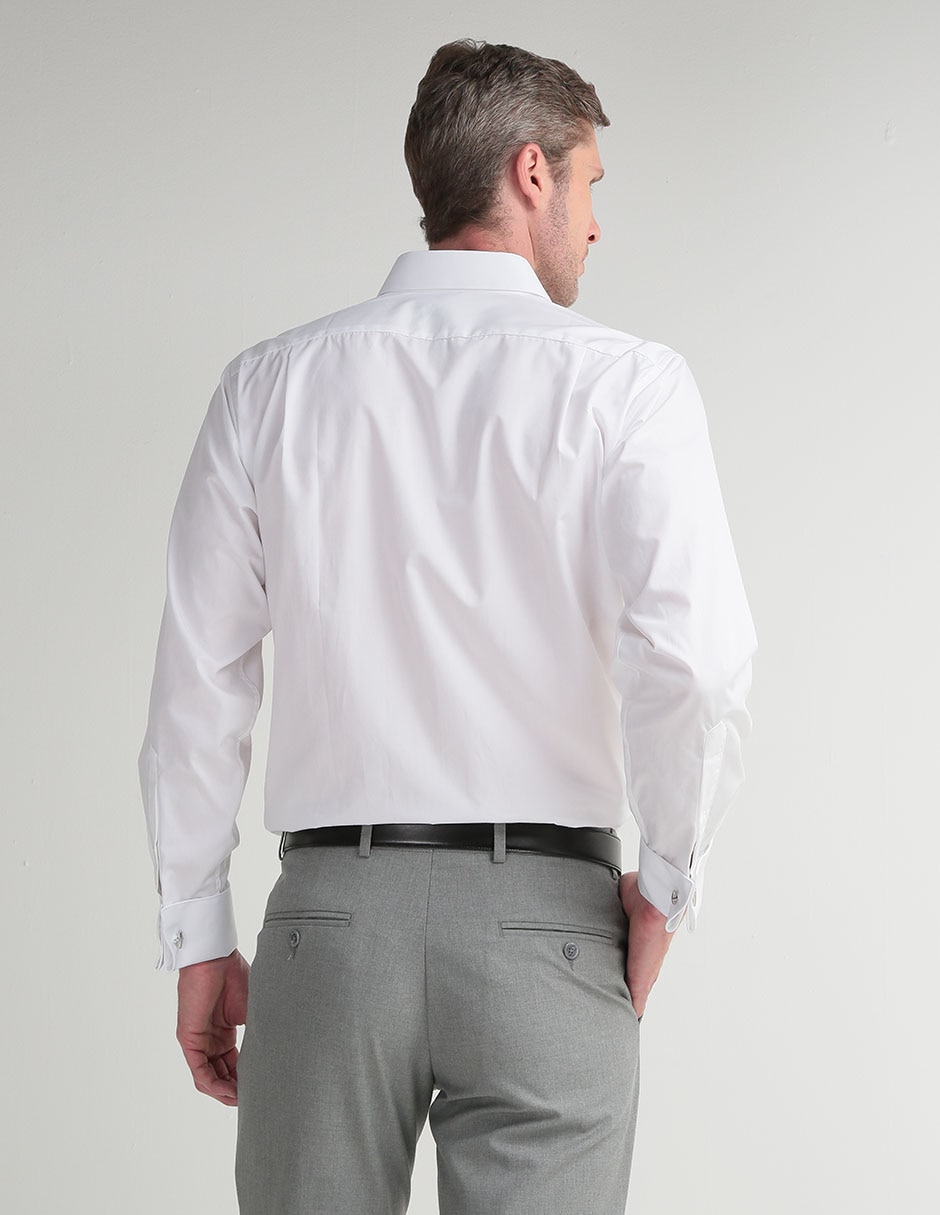 Camisa etiqueta de algodón manga larga para hombre 2