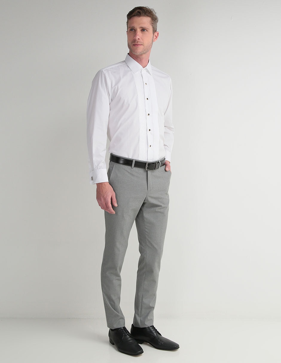 Camisa etiqueta de algodón manga larga para hombre 3