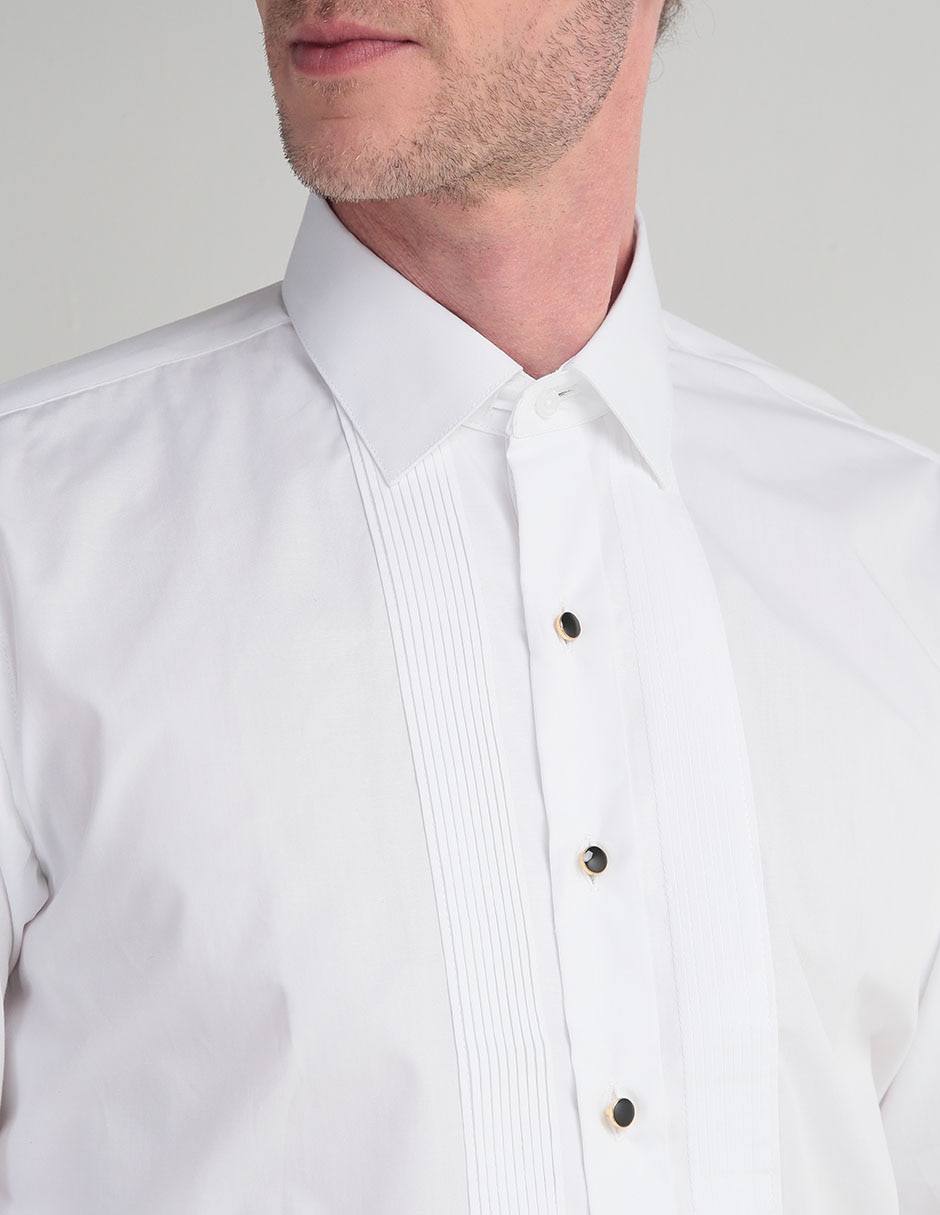 Camisa etiqueta de algodón manga larga para hombre 4