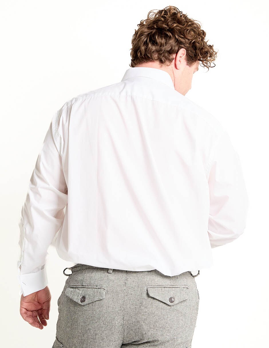 Camisa etiqueta manga larga para hombre 2