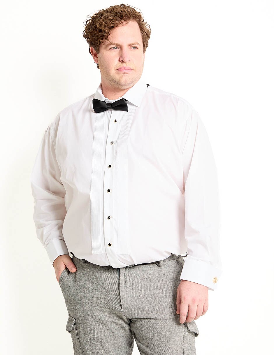 Camisa etiqueta manga larga para hombre 3