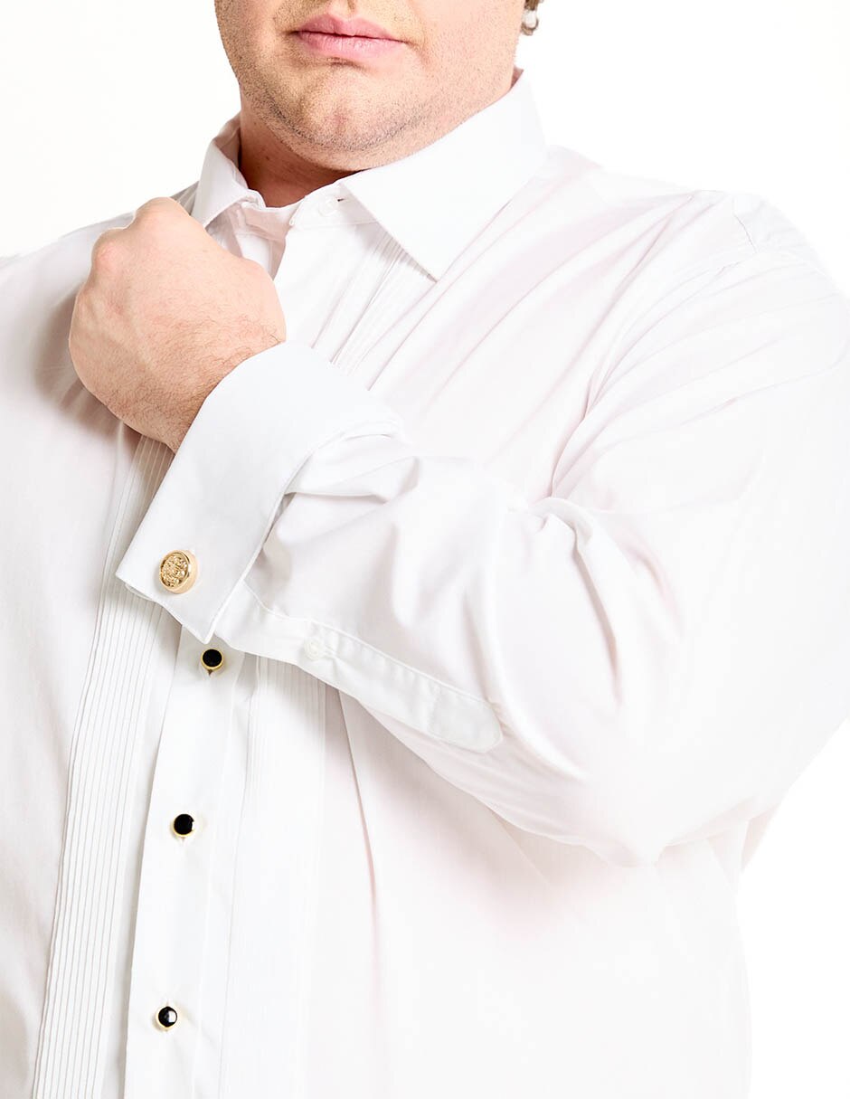 Camisa etiqueta manga larga para hombre 4