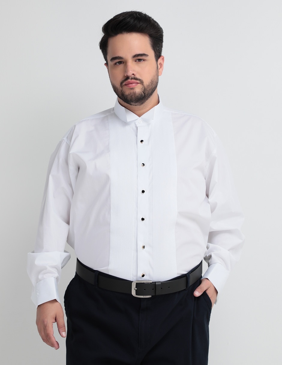 Camisa etiqueta de algodón manga larga para hombre Camisa etiqueta de algodón manga larga para hombre