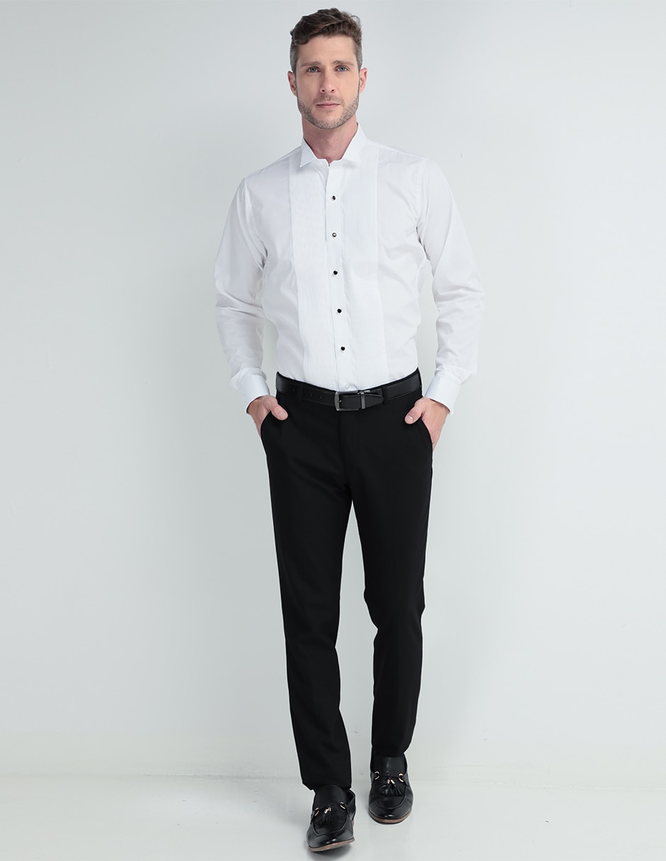 Camisa etiqueta de algodón manga larga para hombre 3
