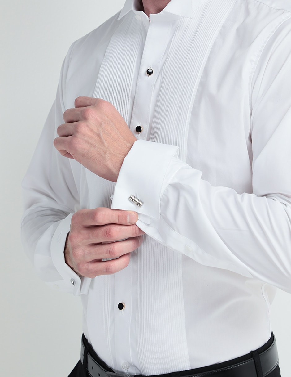 Camisa etiqueta de algodón manga larga para hombre 4