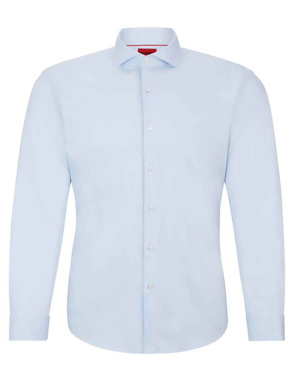 Sobrecamisa business casual de algodón manga larga para hombre 2