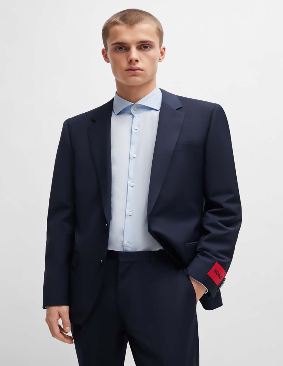 Sobrecamisa business casual de algodón manga larga para hombre 6