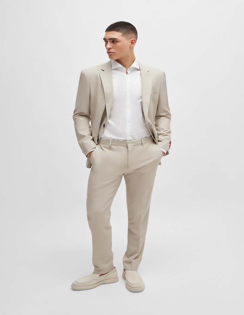 Sobrecamisa business casual de algodón manga larga para hombre 4