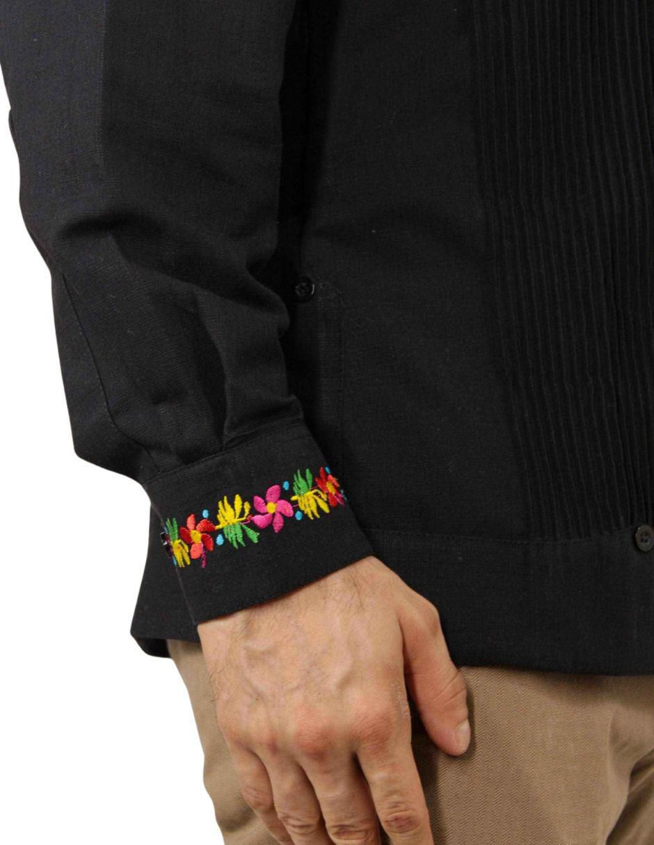 Guayabera manga larga para hombre 6