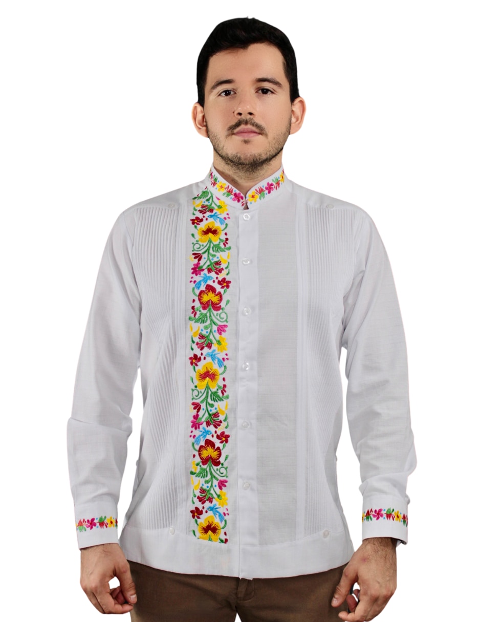 Guayabera manga larga para hombre Guayabera manga larga para hombre