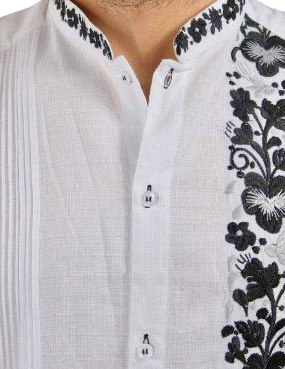 Guayabera manga larga para hombre 5