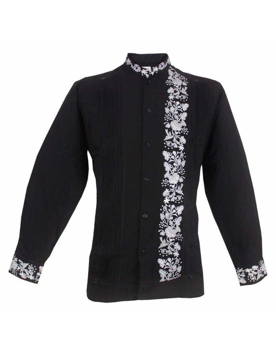 Guayabera manga larga para hombre 1