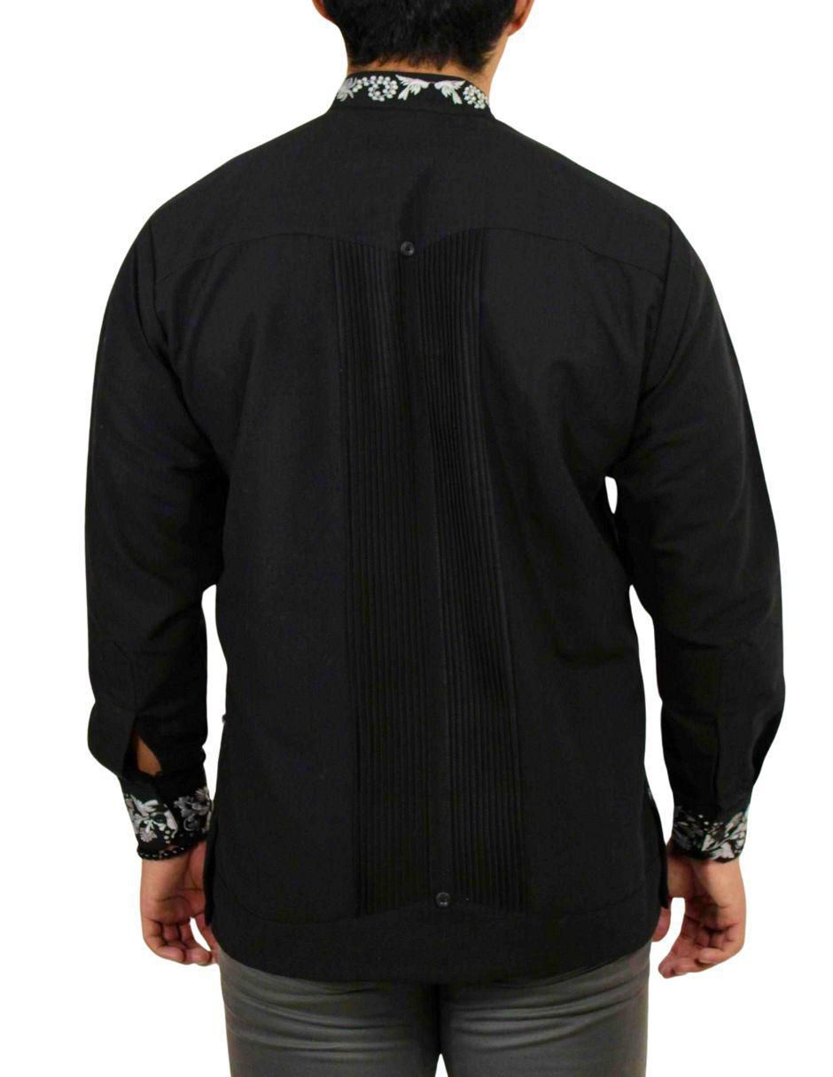 Guayabera manga larga para hombre 6