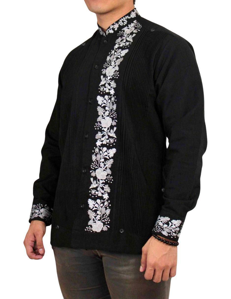 Guayabera manga larga para hombre 5