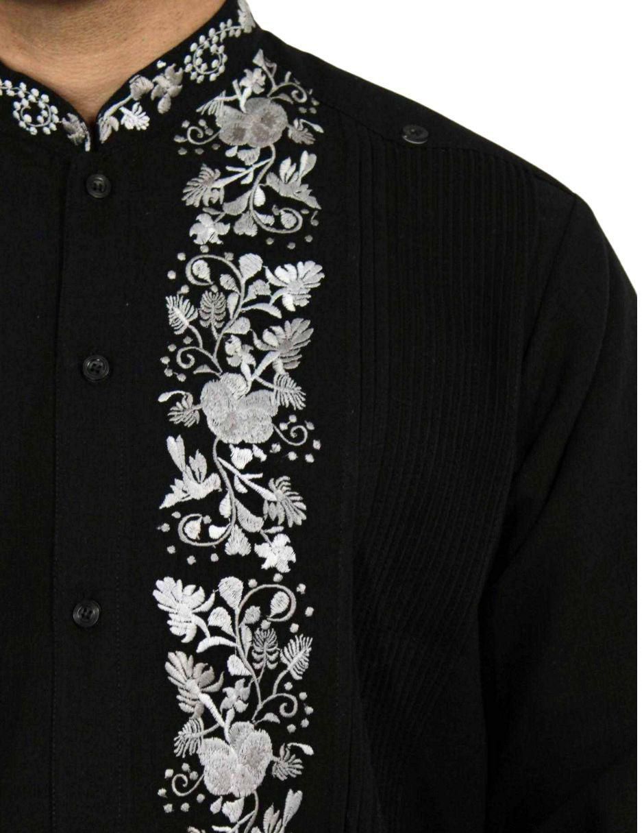 Guayabera manga larga para hombre 2