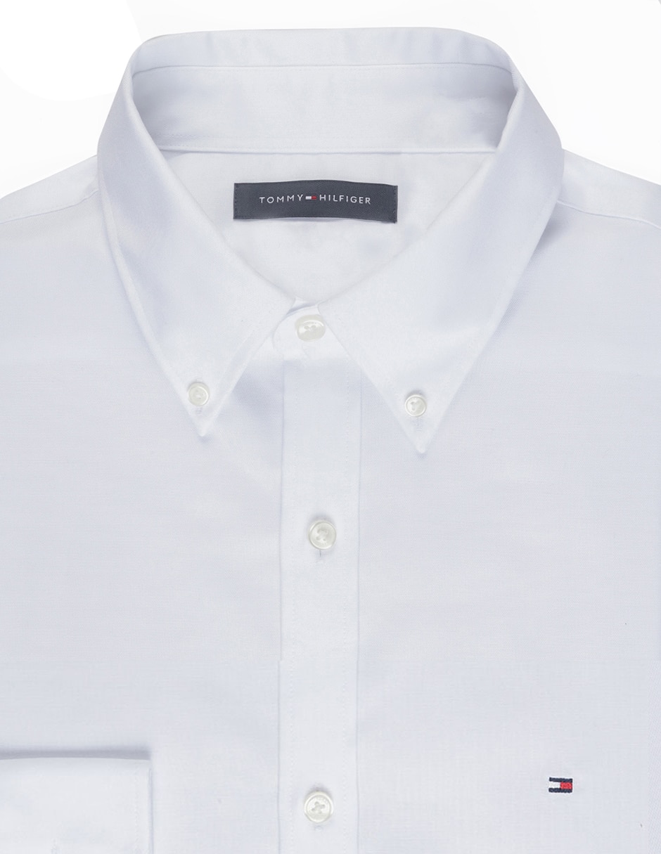 Camisa de vestir Hilfiger de algodón manga larga para hombre 2