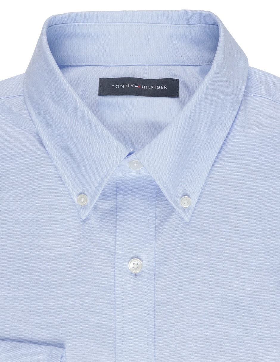 Camisa de vestir Hilfiger de algodón manga larga para hombre 2