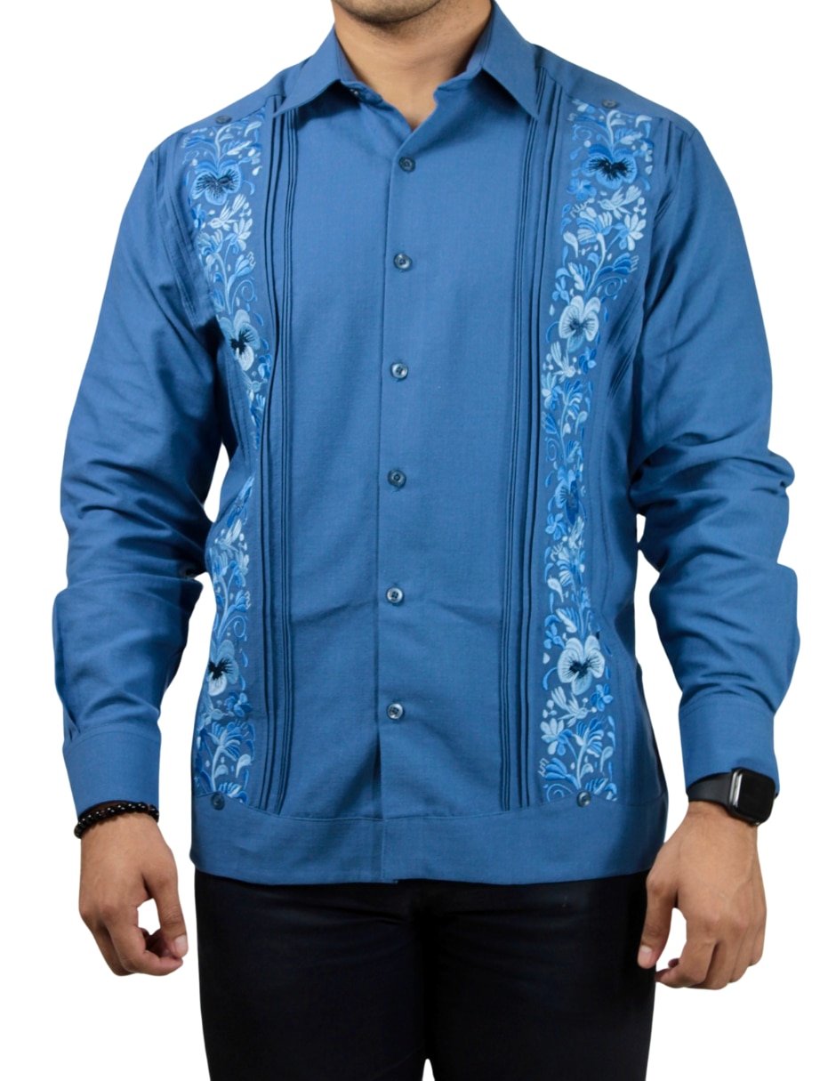 Guayabera manga larga para hombre Guayabera manga larga para hombre