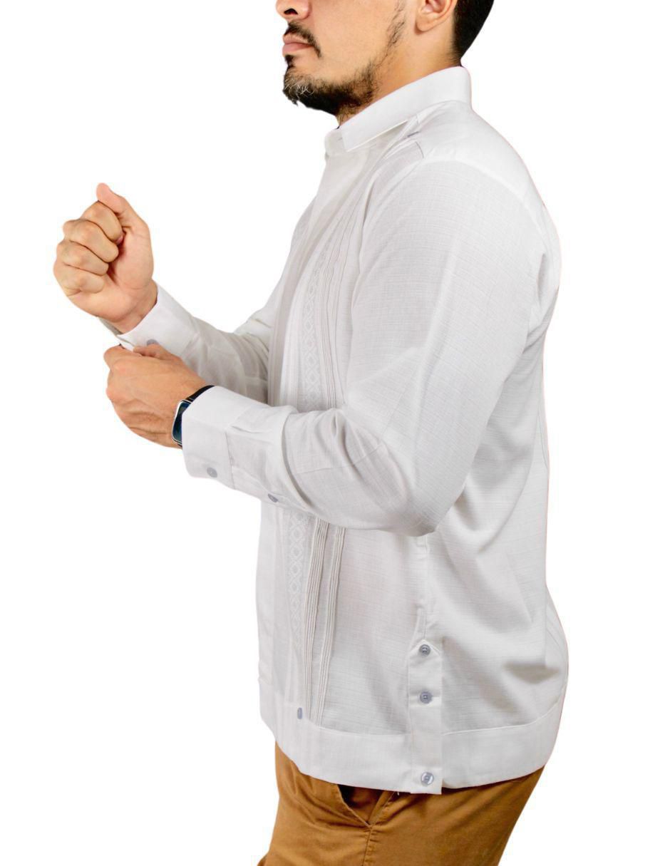 Guayabera manga larga para hombre